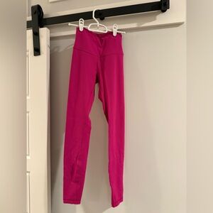 lululemon Bright Pink Leggings Size 2